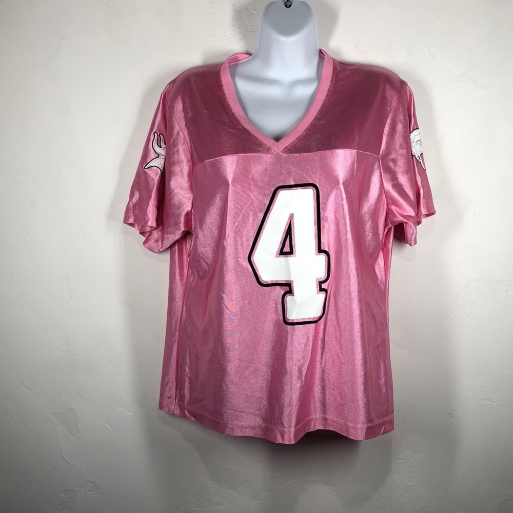 NFL Minnesota Vikings pink Brett Farve jersey size large